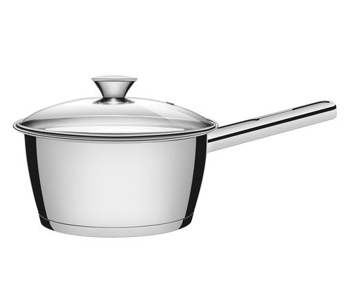 Panela em Inox com Tampa de Vidro Allegra, Prata ou Metálico | WestwingNow