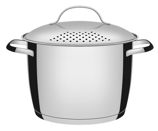 Espagueteira em Inox com Fundo Triplo Allegra, Prata ou Metálico | WestwingNow