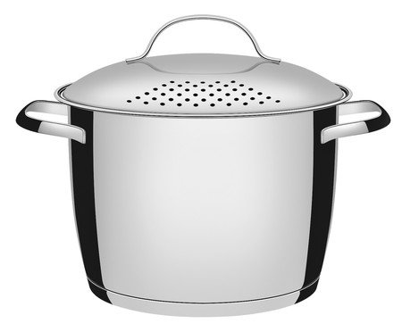 Espagueteira em Inox com Fundo Triplo Allegra