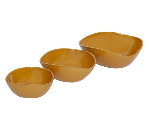 Jogo de Set Bowl Menor Mostarda, Amarelo | WestwingNow
