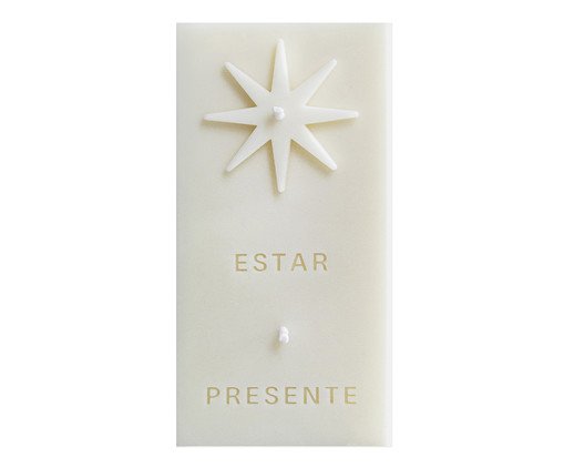 Vela Estar Presente Branca, Branco | WestwingNow