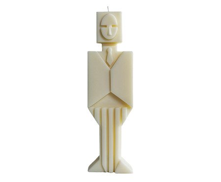 Vela Boneco Paul Collection Branca | Westwing