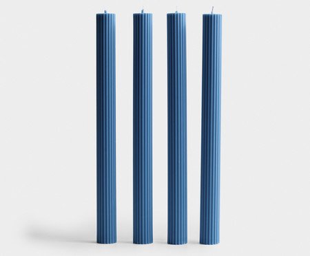 Quarteto de Velas Azul | Westwing