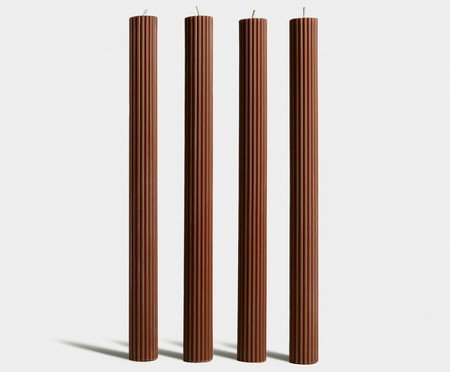 Quarteto de Velas Terracota | Westwing