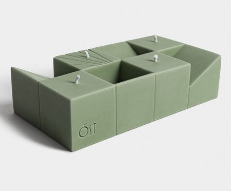 Vela Blocos Múltiplos Verde Oliva | Westwing