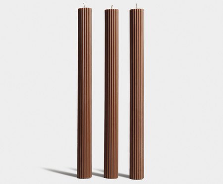 Trio de Velas Terracotas | Westwing