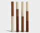 Quarteto de Velas Terracota Mescla Marrom e Branca, Marrom | WestwingNow