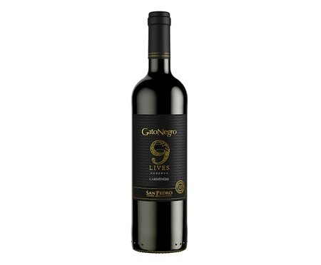 Vinho Tinto Gato Negro 9 Lives Reserva Carmenere - 750ml