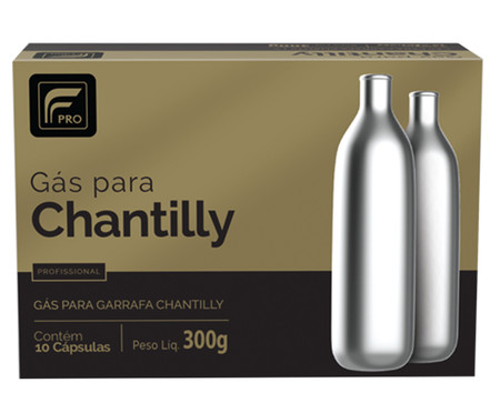Cápsulas de Gás para Chantilly N20 - Prata
