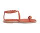 Rasteira Tiras Couro Vermelha Spikes, Vermelho | WestwingNow