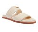 Papete Tiras Puff Couro Off-White, Off White | WestwingNow