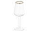 Taça Licor Bergen com Borda Dourada, Transparente | WestwingNow