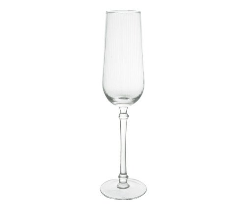 Taça Champagne Canelado Classic, Transparente | WestwingNow
