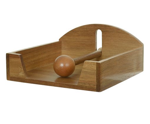 Porta Guardanapo Acacia Bege, Bege | WestwingNow