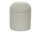 Pote com Tampa Cimento Orgânico Off White, Off White | WestwingNow