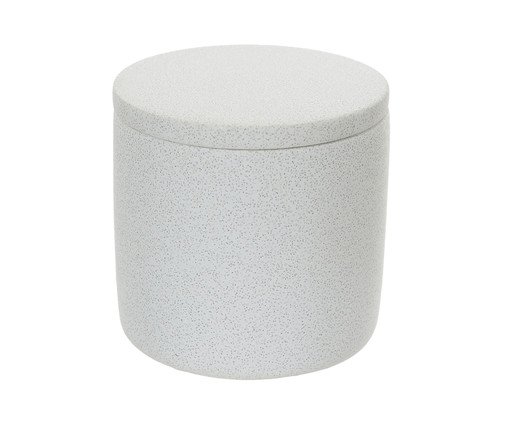 Pote com Tampa Cimento Branco, Branco | WestwingNow
