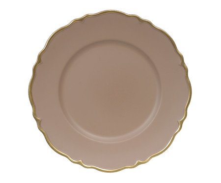 Sousplat Boa Dourada Marrom | Westwing