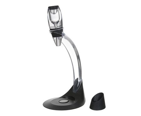 Jogo de Aerador de Vinho com Suporte Classic Preto | Westwing