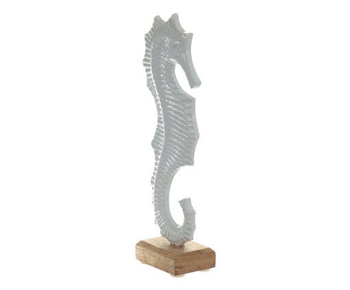 Escultura Cavalo Marinho Branco, Branco | WestwingNow