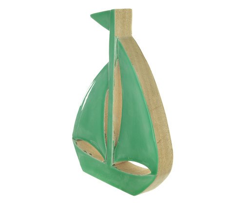 Escultura Decorativa Madeira Verde, Verde | WestwingNow