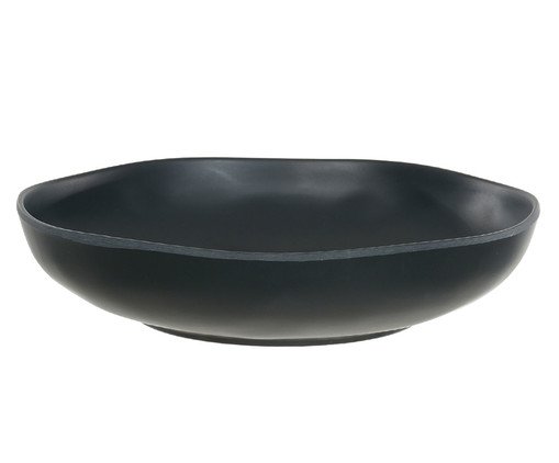 Prato Fundo Melamina Organic Preto, Preto | WestwingNow