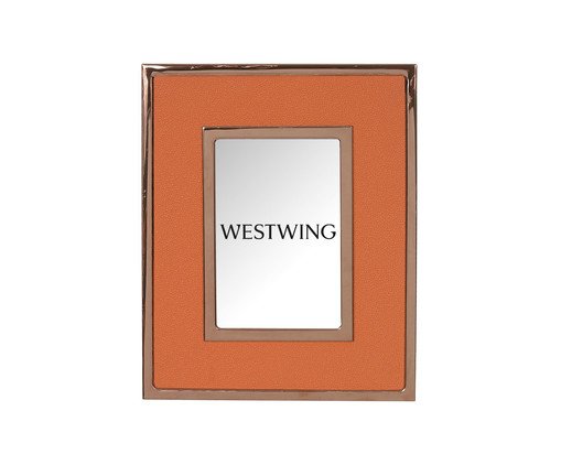 Porta Retrato Bennet Laranja e Rose, Laranja | WestwingNow