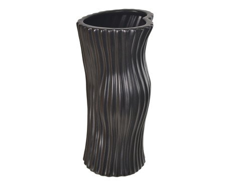 Vaso em Porcelana Preto | Westwing