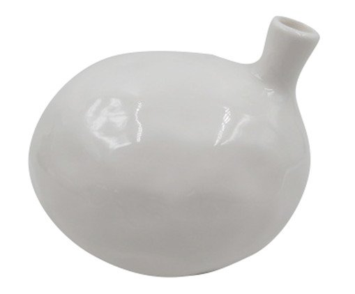 Vaso Decor em Porcelana Branco, Branco | WestwingNow