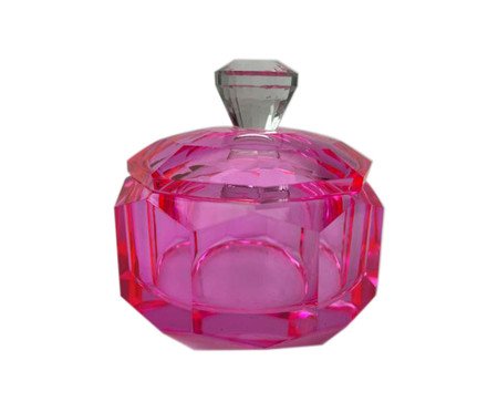 Caixa Decorativa em Cristal Clair Rosa | Westwing