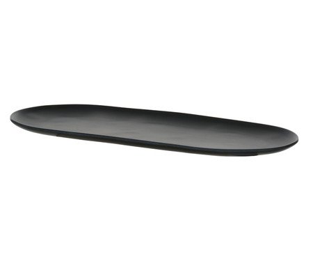 Travessa Melamina Oval Organic Preto | Westwing
