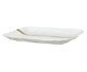 Bandeja Décore Porcelana Branco e Dourado, Branco | WestwingNow