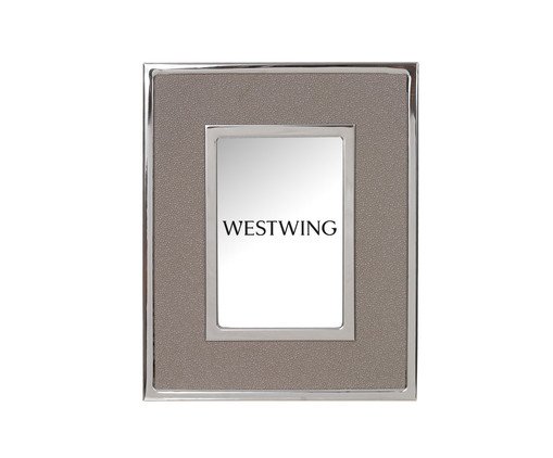 Porta Retrato Click Prata, Cinza | WestwingNow