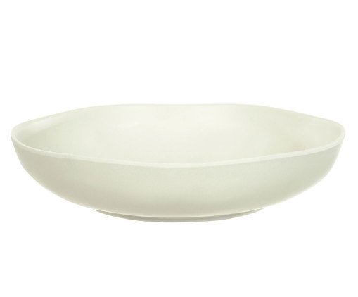Prato Fundo Melamina Organic Off White, Off White | WestwingNow