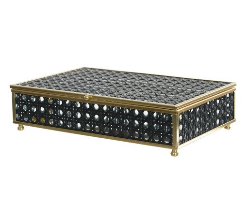 Caixa Decorativa Palhinha Preto, Preto | WestwingNow