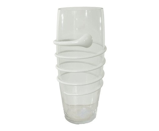 Vaso Elens Branco, Transparente | WestwingNow