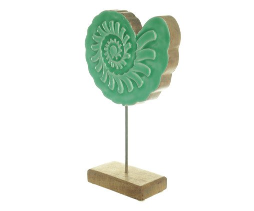 Escultura Decorativa Madeira Verde, Verde | WestwingNow
