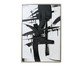 Quadro Canvas Toque de Pintura com Moldura Branco e Preto, Branco | WestwingNow