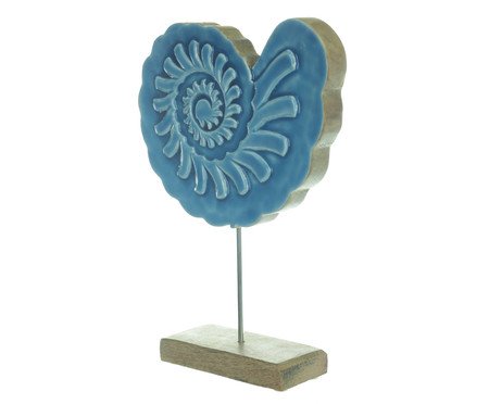 Escultura Decorativa Madeira Azul | Westwing
