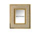 Porta Retrato Salis Bege e Dourado, Bege | WestwingNow