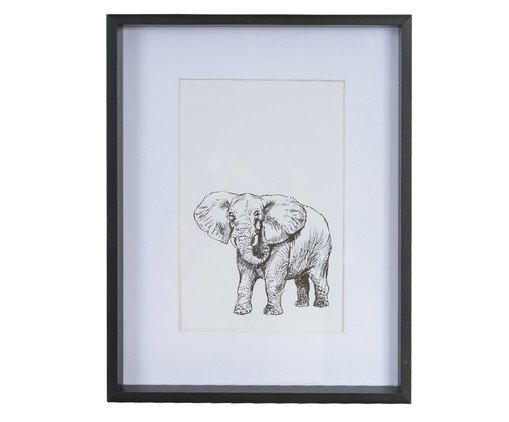 Porta Retrato Loggis Preto, Preto | WestwingNow