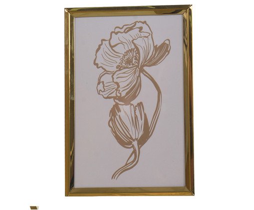 Porta Retrato Friend Dourado, Dourado | WestwingNow