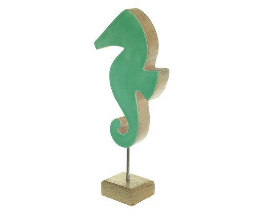 Escultura Cavalo Marinho Verde, Verde | WestwingNow
