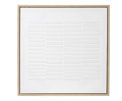 Quadro Canvas Toque de Pintura Textura Branco I, Branco | WestwingNow