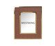 Porta Retrato Kryton Marrom e Dourado, Marrom | WestwingNow