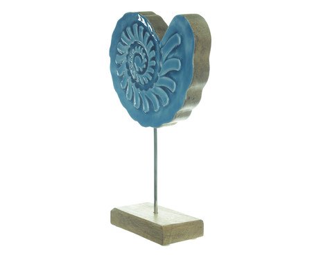 Escultura Decorativa Madeira Azul | Westwing