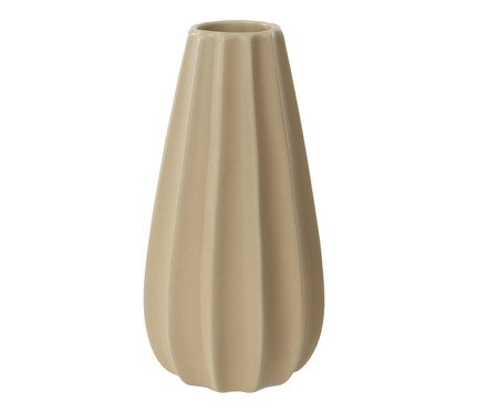 Vaso em Porcelana Slim Bege | Westwing