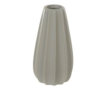 Vaso em Porcelana Slim Cinza | Westwing