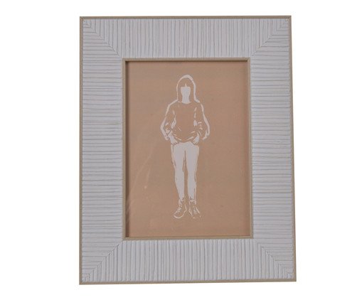 Porta Retrato Moment Off White, Off White | WestwingNow