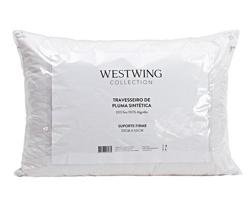 Travesseiro Toque de Pluma Firme 200 Fios, white | WestwingNow