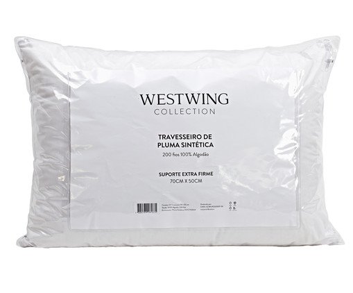 Travesseiro Toque de Pluma Extra Firme 200 Fios, white | WestwingNow